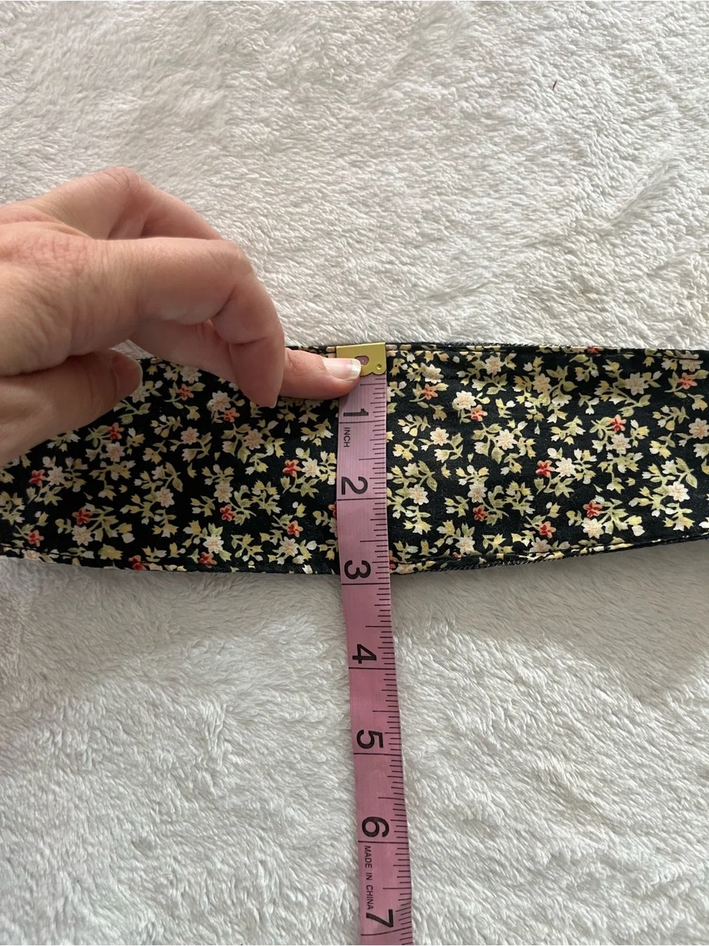 Kids Reversible Headband Unisex Girls Flannel & Floral Wide Fabric with Elastic